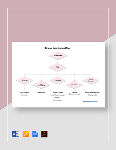 17+ Finance Organizational Chart Templates - Free Downloads | Template.net