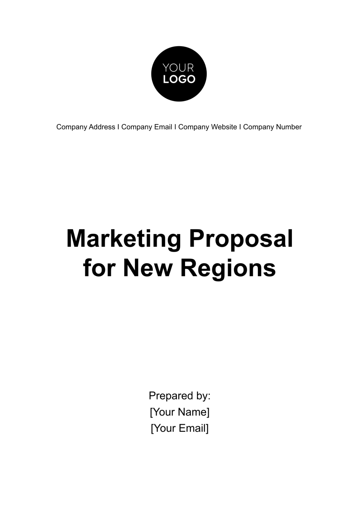 Marketing Proposal for New Regions Template - Edit Online & Download