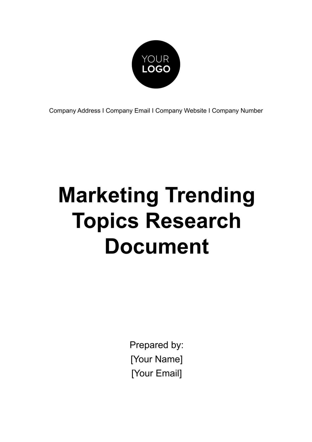 Free Marketing Trending Topics Research Document Template - Edit Online ...