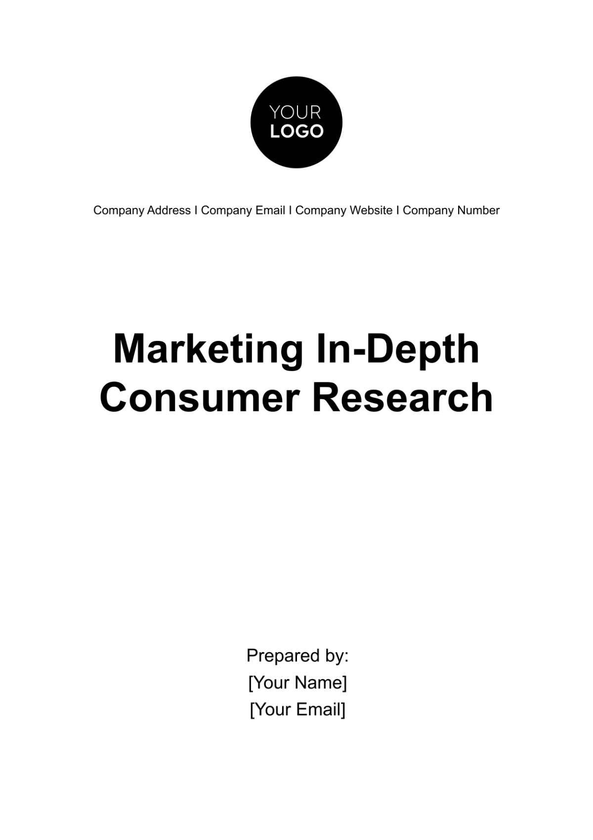 Marketing In-depth Consumer Research Template - Edit Online & Download