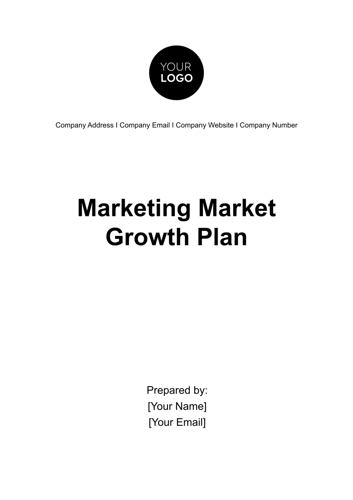 Free Marketing Market Growth Plan Template
