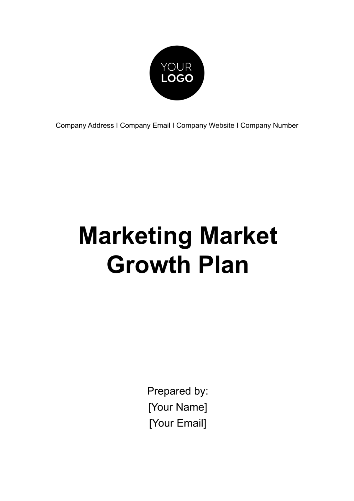 Marketing Market Growth Plan Template - Edit Online & Download