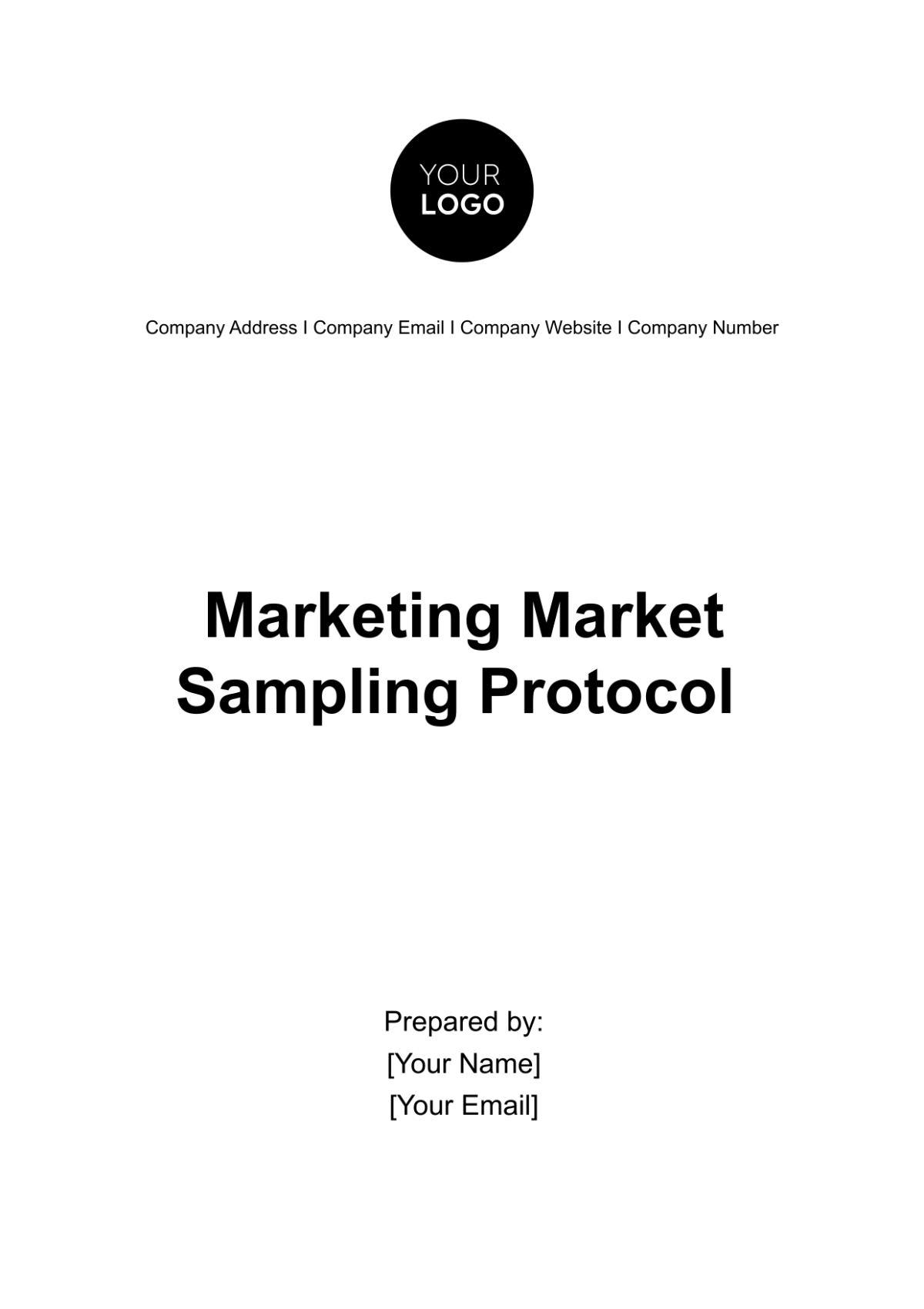 Marketing Market Sampling Protocol Template - Edit Online & Download