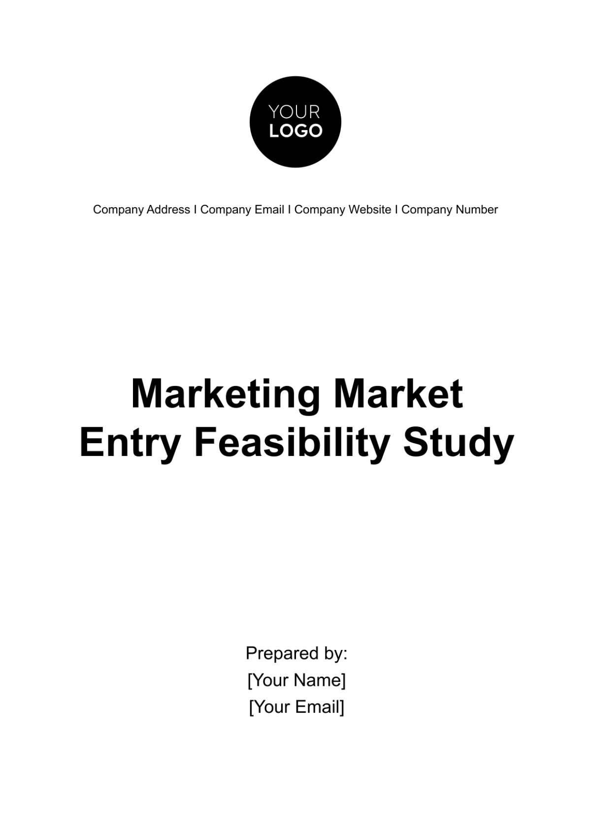 Marketing Market Entry Feasibility Study Template - Edit Online & Download