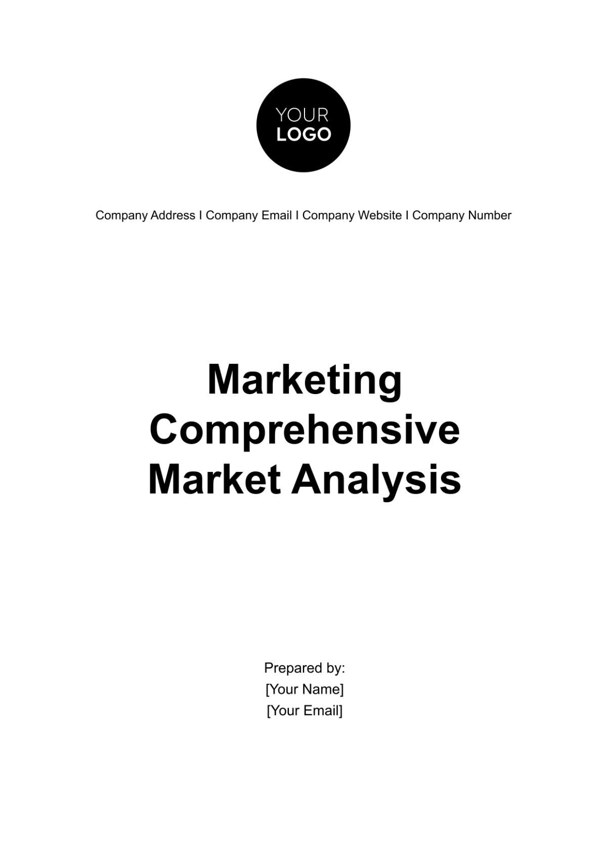 Marketing Comprehensive Market Analysis Template - Edit Online & Download