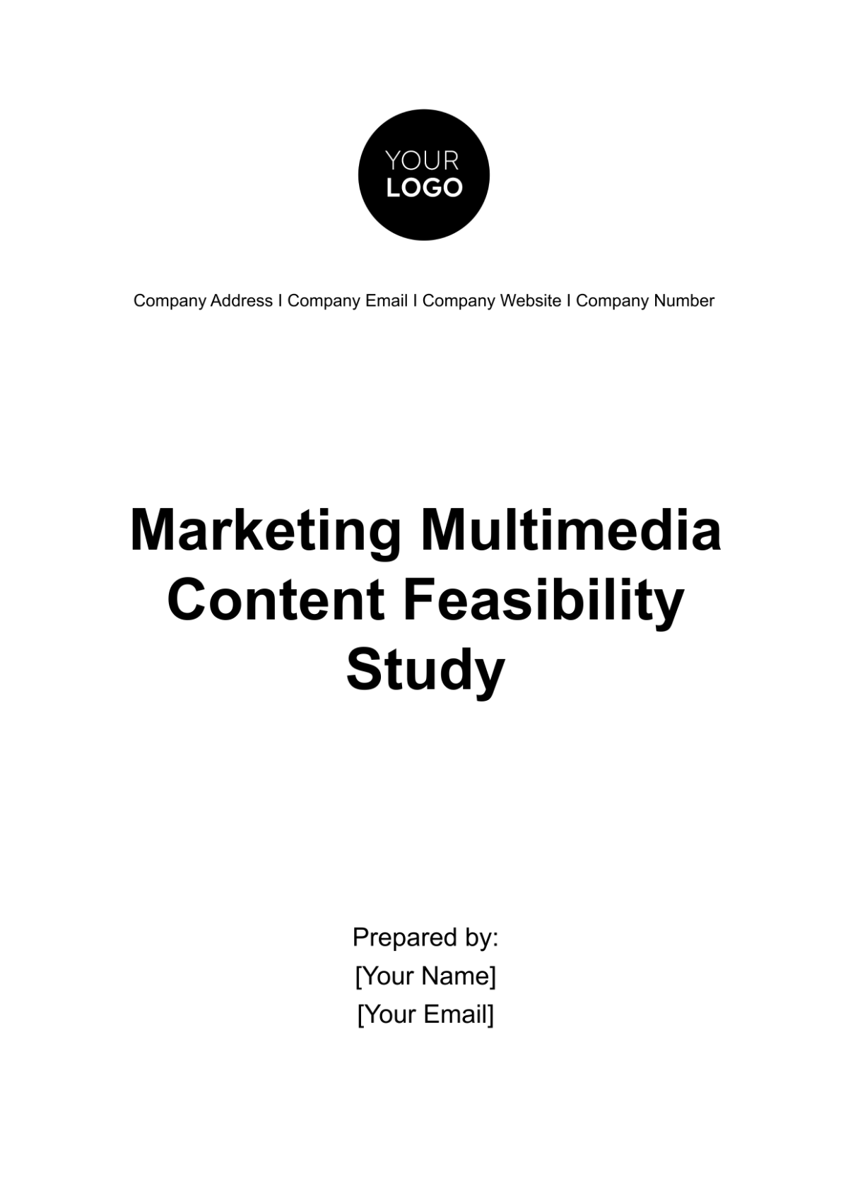 Marketing Multimedia Content Feasibility Study Template - Edit Online & Download