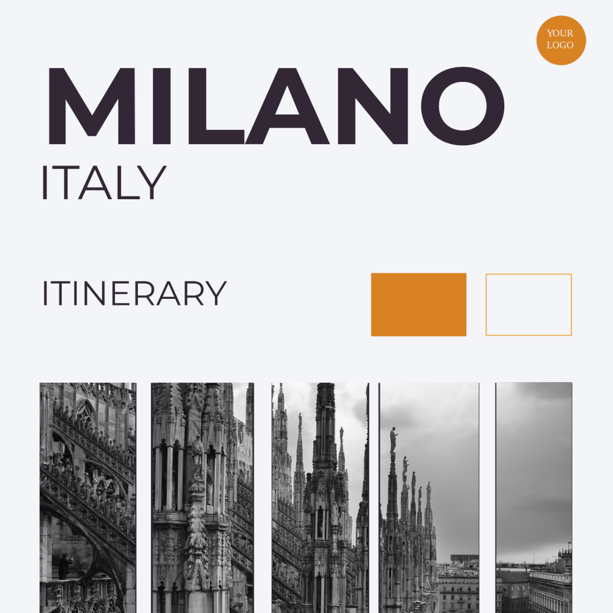 Milano Itinerary Template - Edit Online & Download