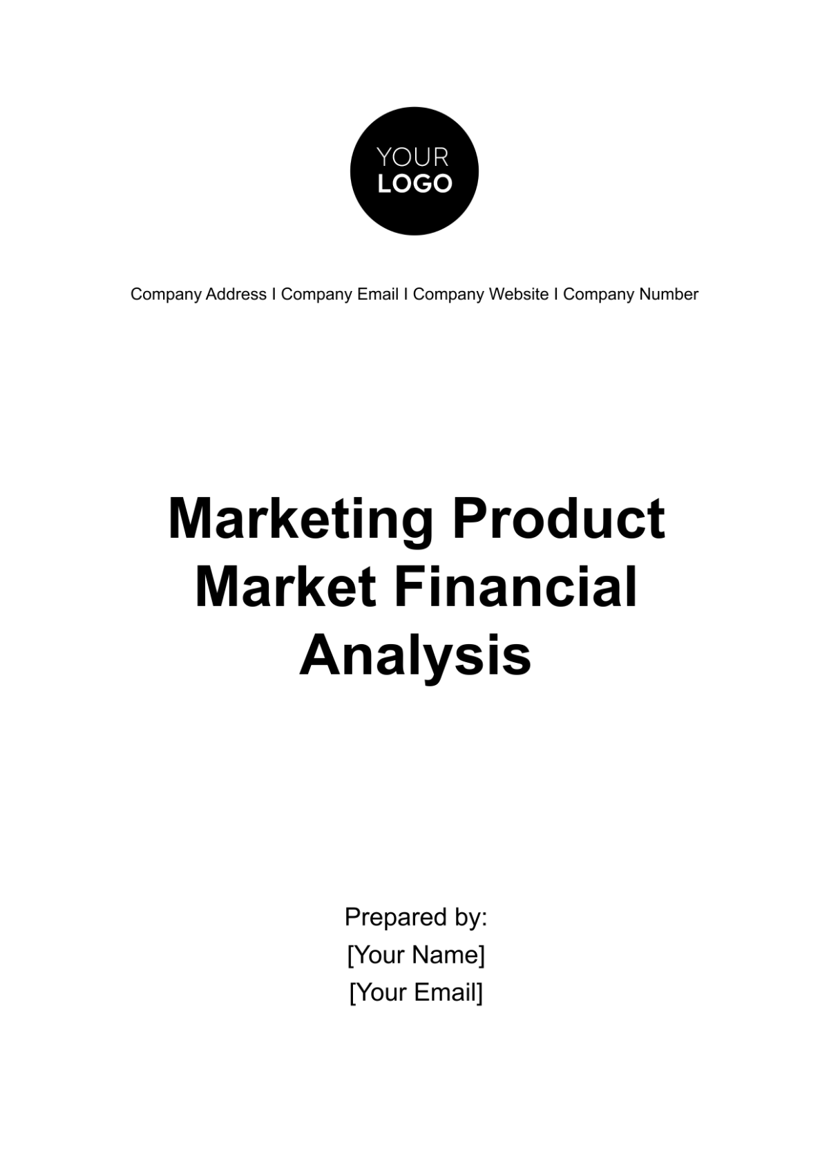 Marketing Product-Market Financial Analysis Template - Edit Online & Download