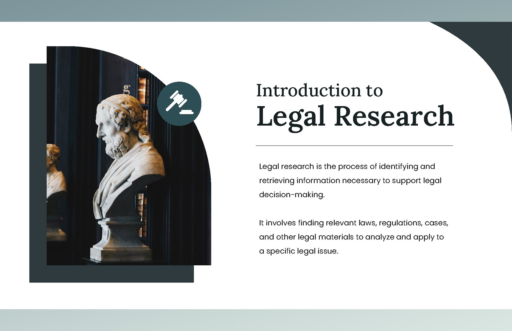 Legal Research Methodology PPT Template