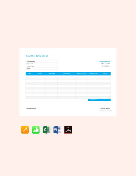 Free-Monthly-Timesheet-Template