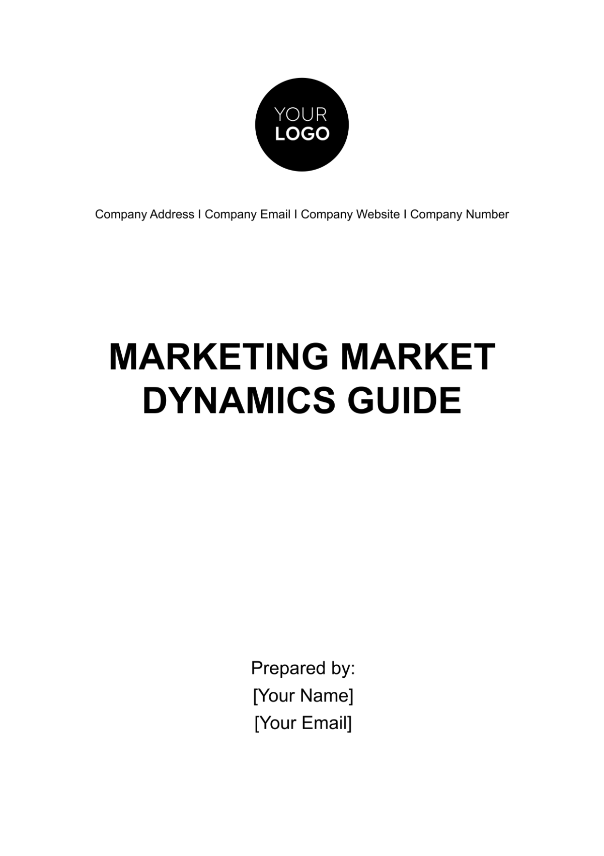 Free Marketing Market Dynamics Guide Template