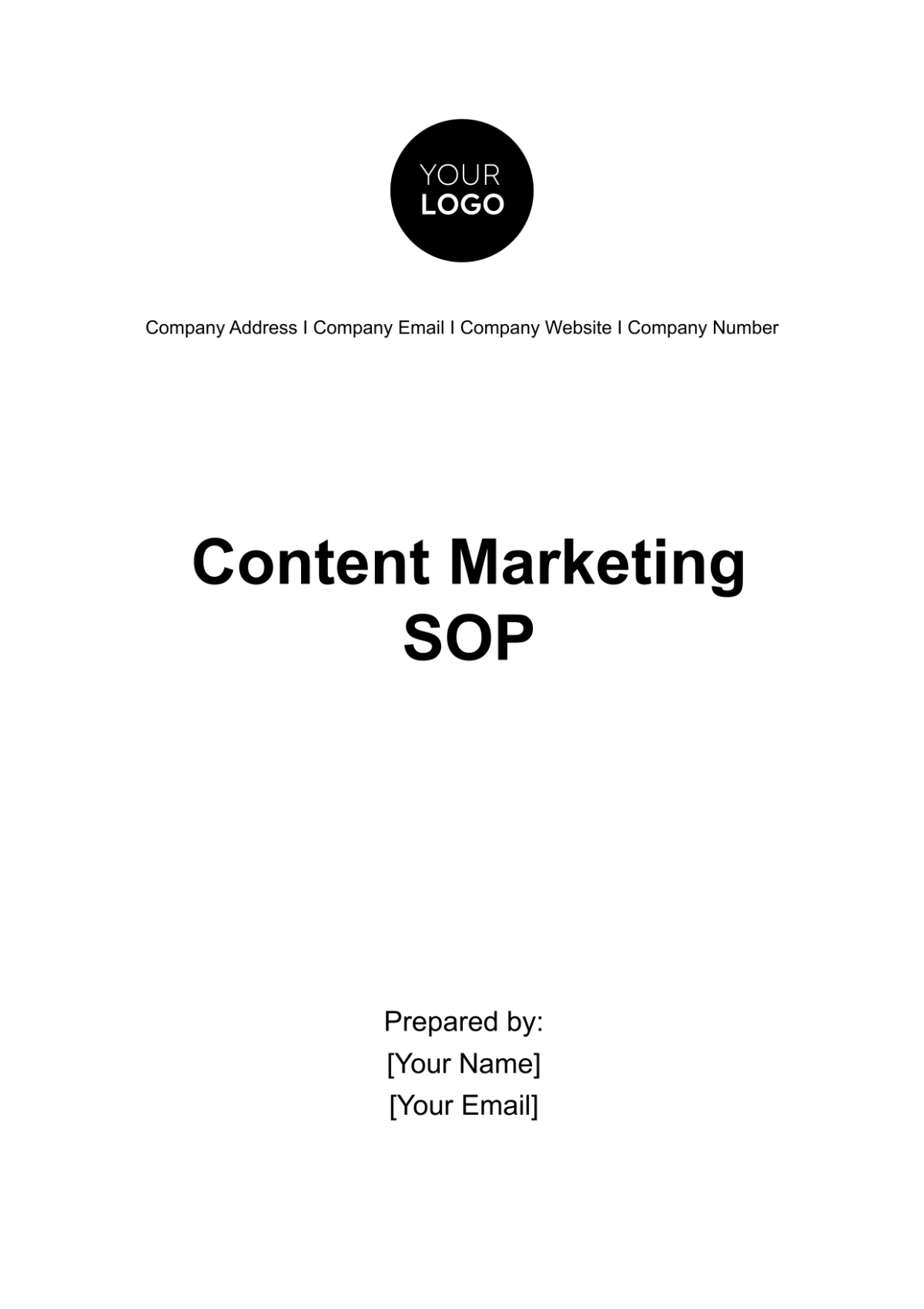 Content Marketing SOP Template