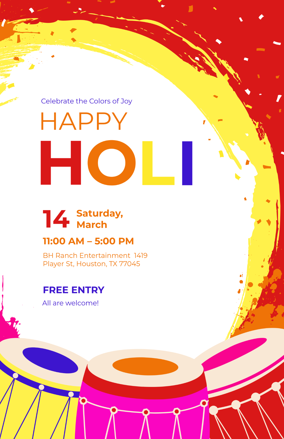 holi posters in hindi