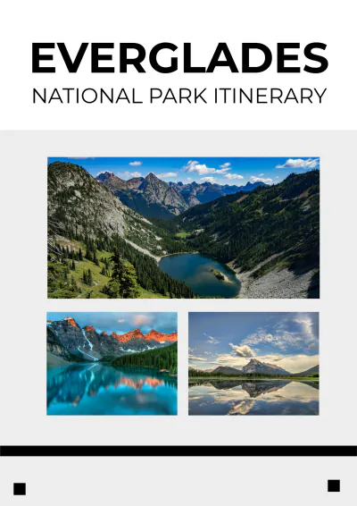Free Everglades National Park Itinerary Template to Edit Online