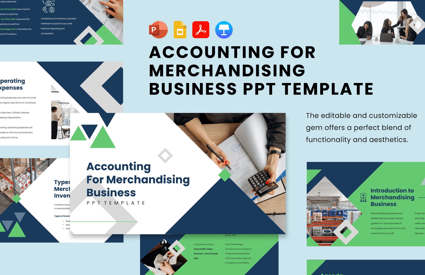 Accounting for Merchandising Business PPT Template in PDF, PowerPoint, Google Slides, Apple Keynote