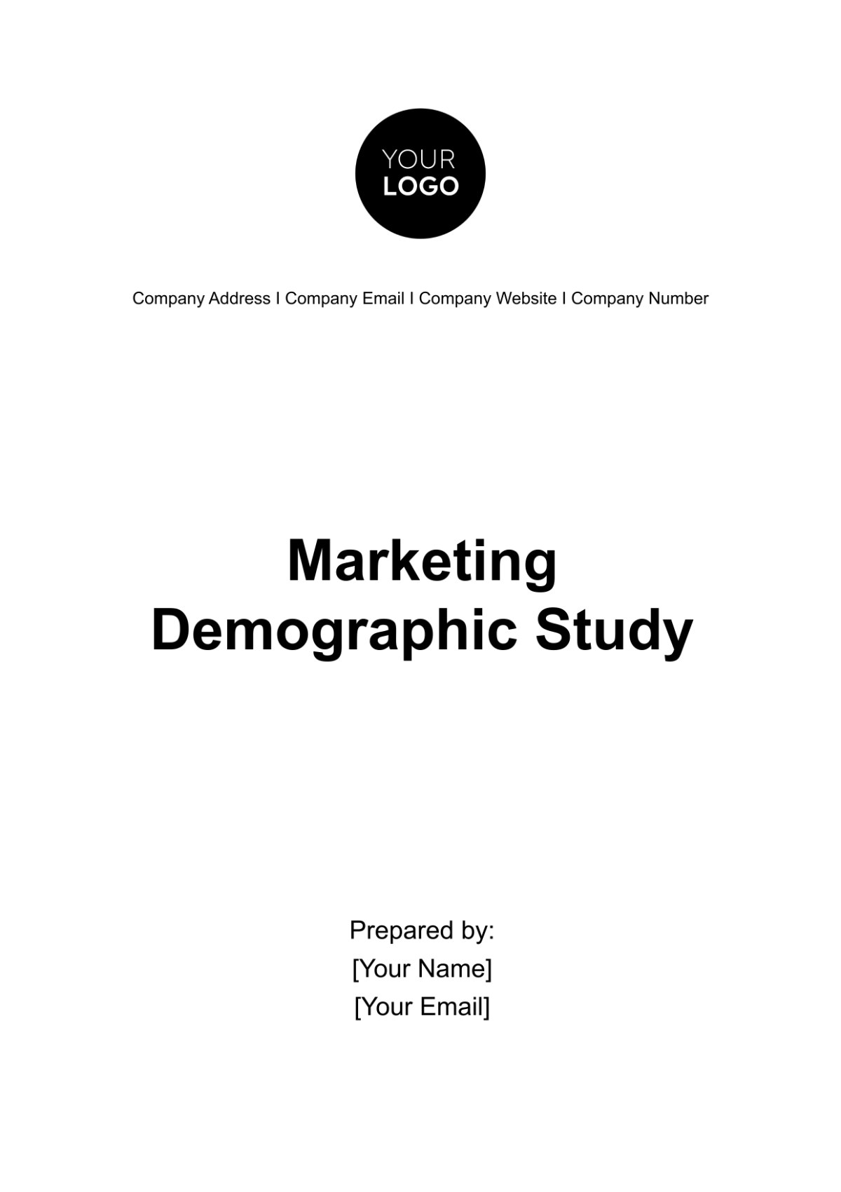 Marketing Demographic Study Template - Edit Online & Download