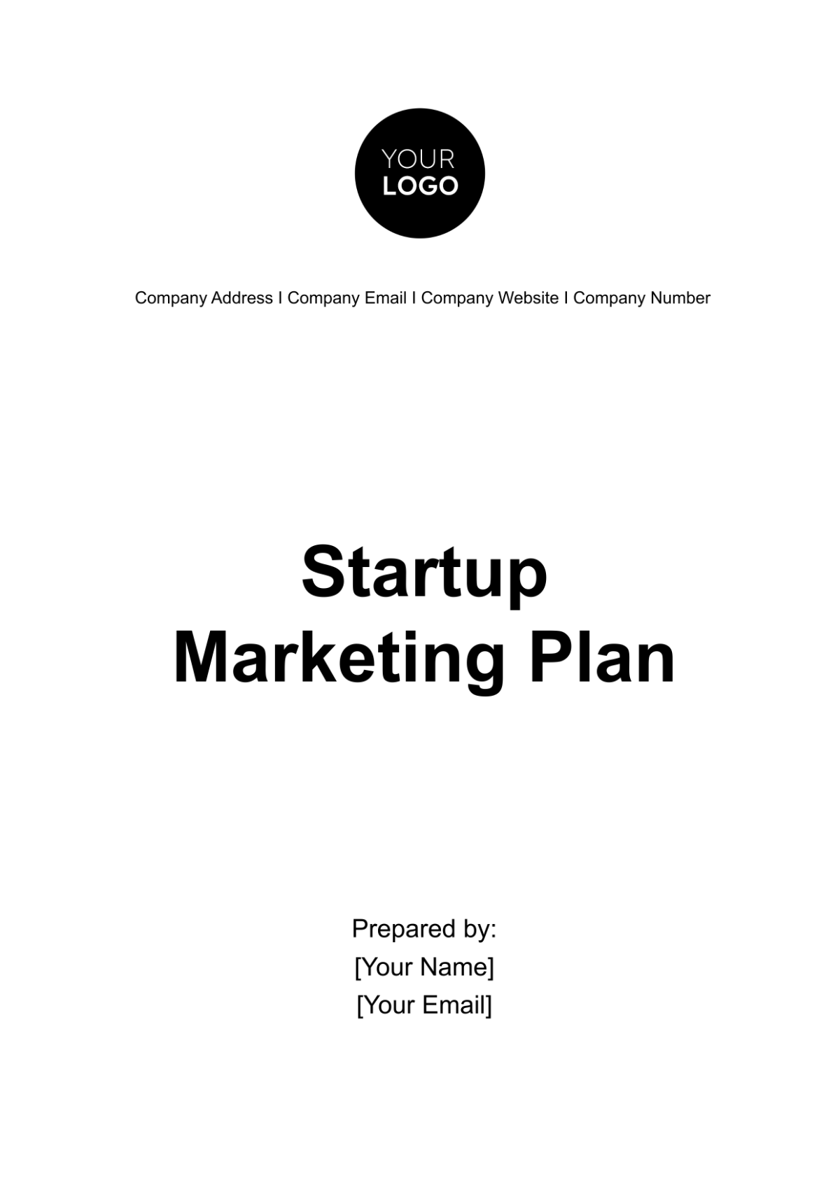 Startup Marketing Plan Template - Edit Online & Download