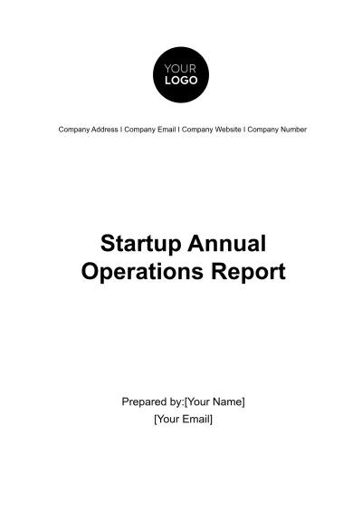 Free Startup Annual Operations Report Template to Edit Online