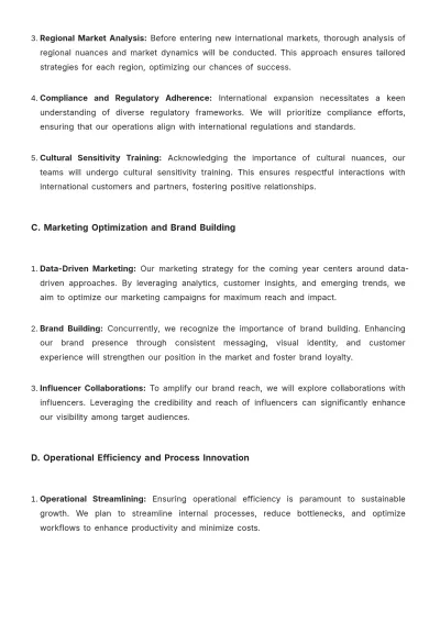 Free Startup Annual Operations Report Template to Edit Online