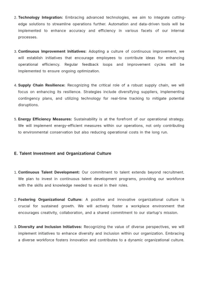 Free Startup Annual Operations Report Template to Edit Online