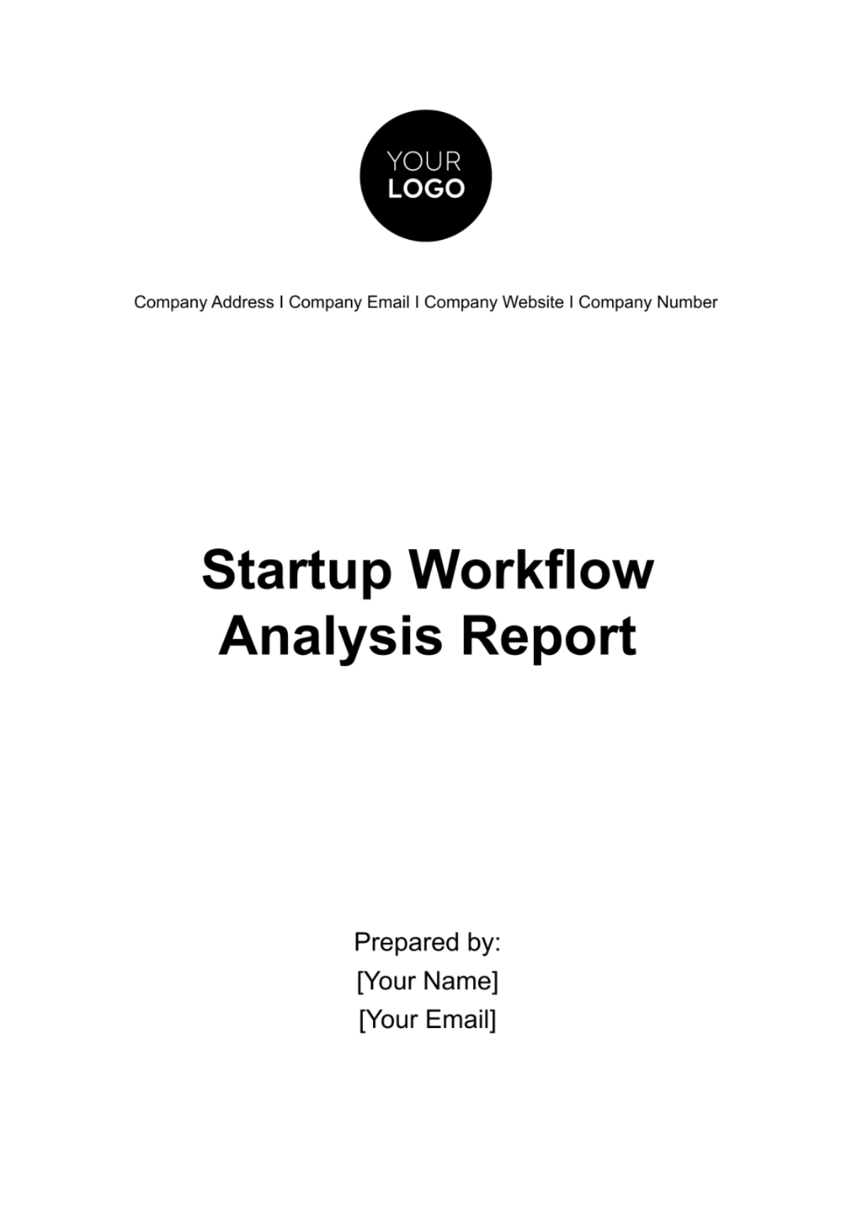 Startup Workflow Analysis Report Template