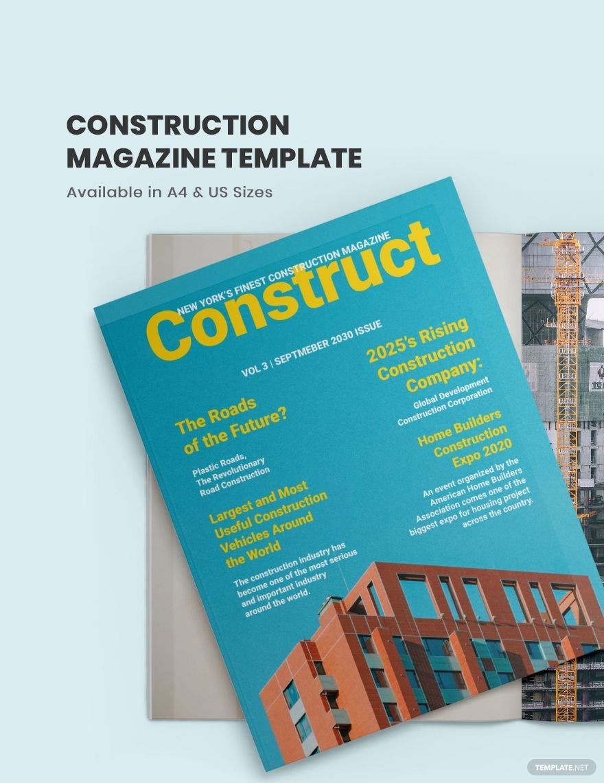 Construction Magazine Template