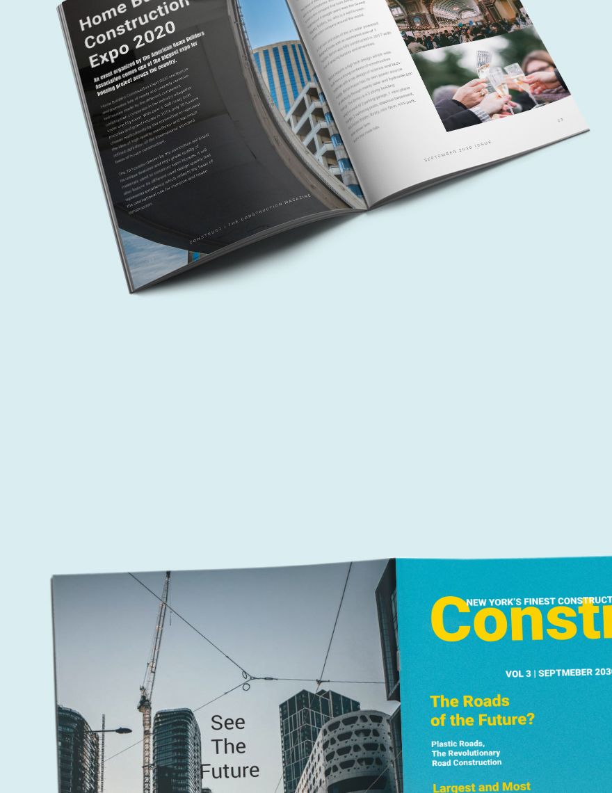 Construction Magazine Template