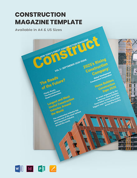 construction magazine template