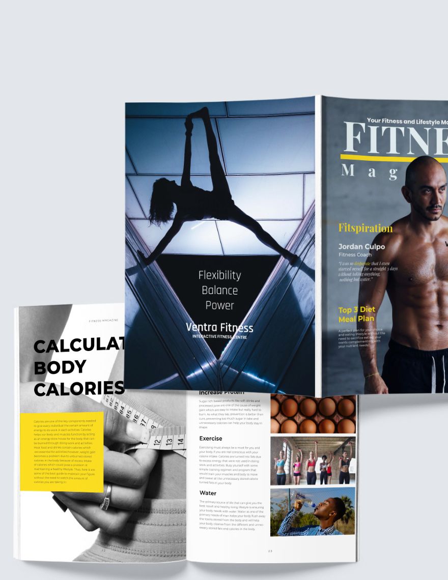 Fitness Magazine Template