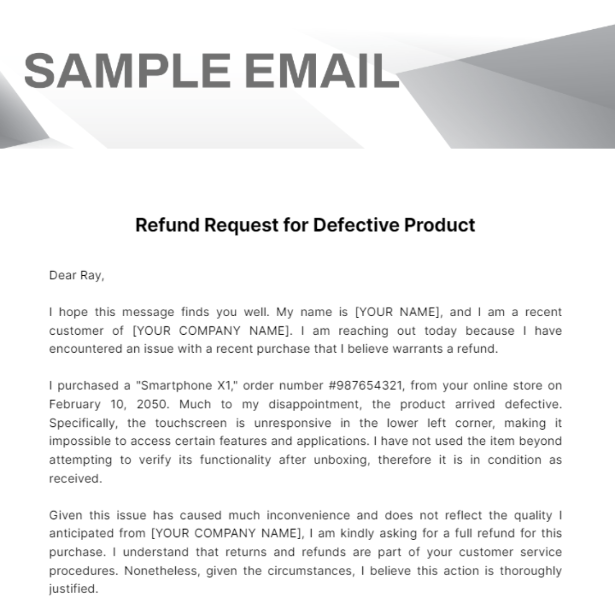 Sample Email Template - Edit Online & Download