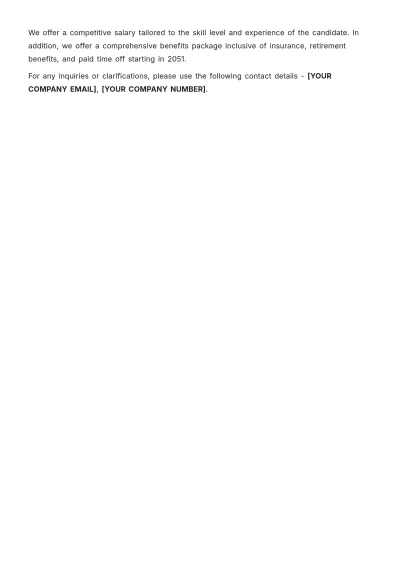 Free Graphic Designer Job Description Template to Edit Online