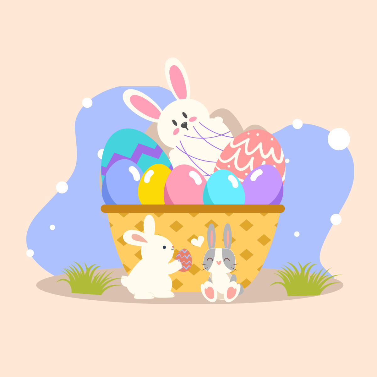  Easter Sunday Vector Template
