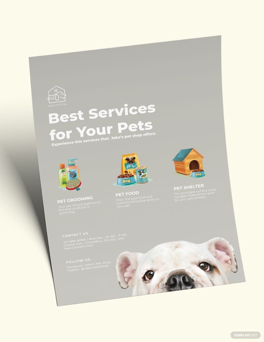 Pet Services Flyer Template