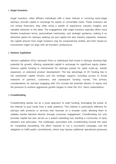 Free Startup Seed Funding Strategy Report Template to Edit Online