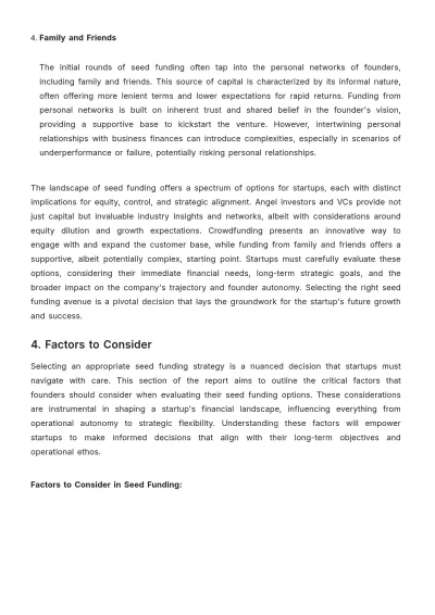 Free Startup Seed Funding Strategy Report Template to Edit Online