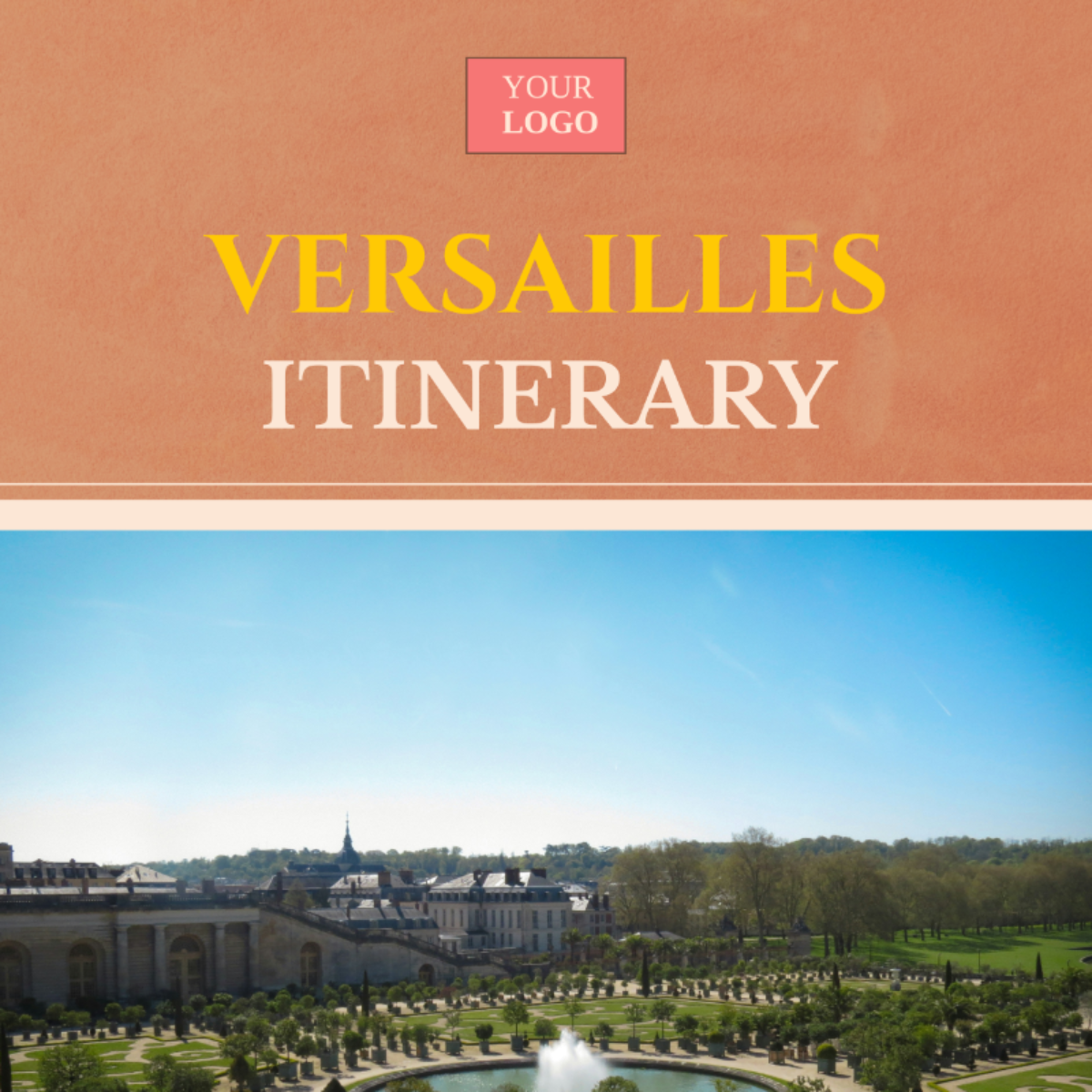 Versailles Itinerary Template - Edit Online & Download