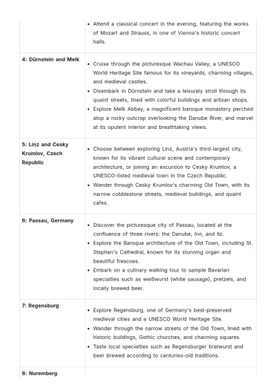 Free Amacerto Itinerary Template to Edit Online