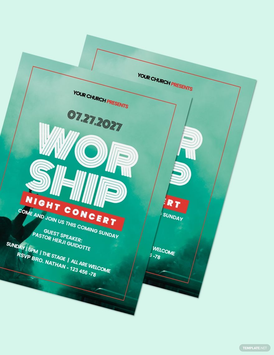 Worship Concert Flyer Template