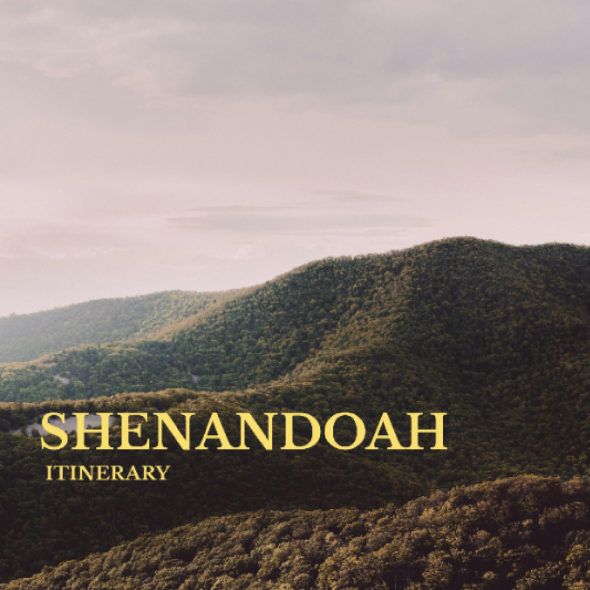 Shenandoah Itinerary Template - Edit Online & Download