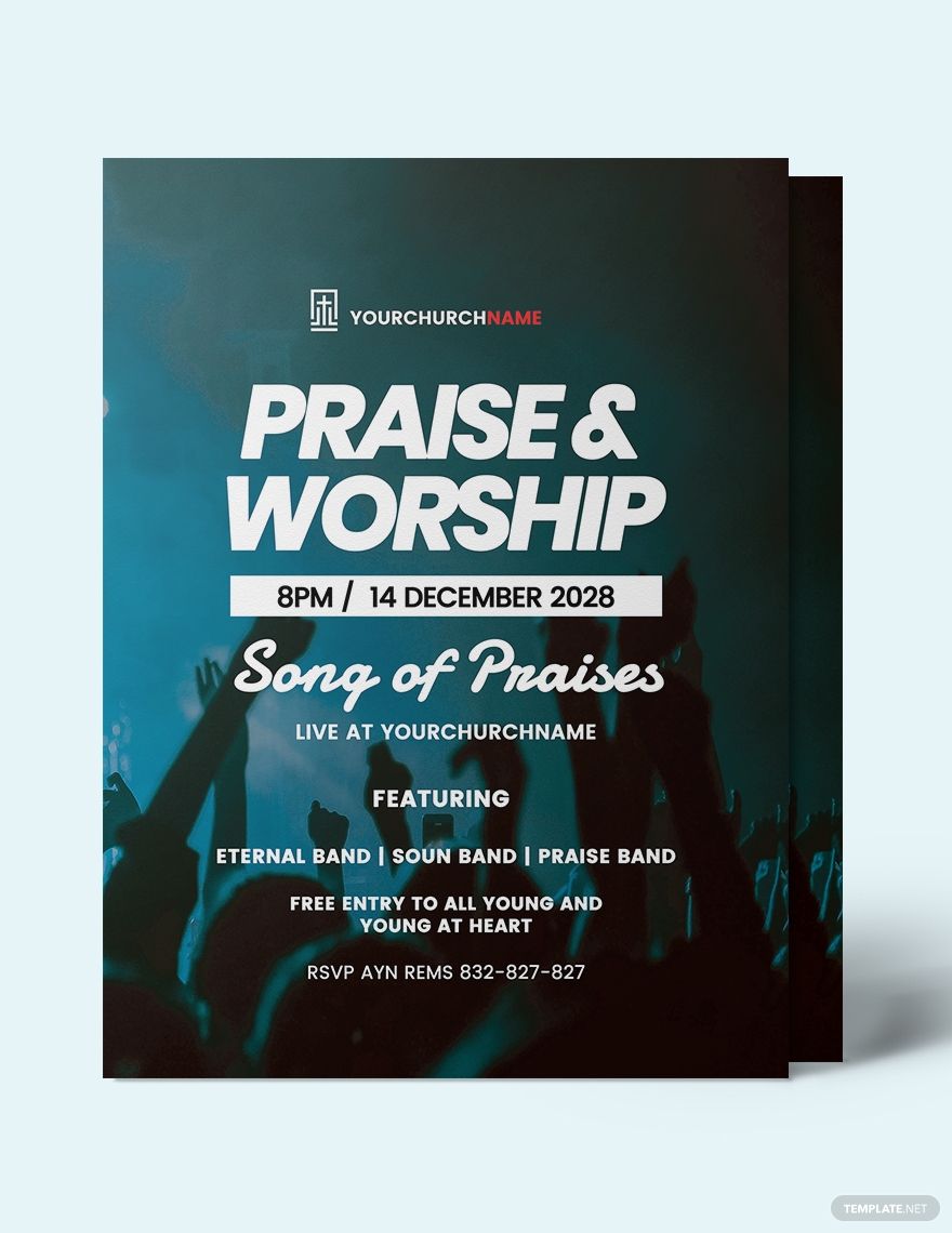 Worship Service Flyer Template