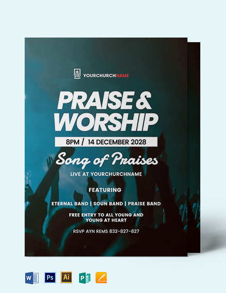 Passion Worship Conference Flyer Template - Download in Word, Google ...