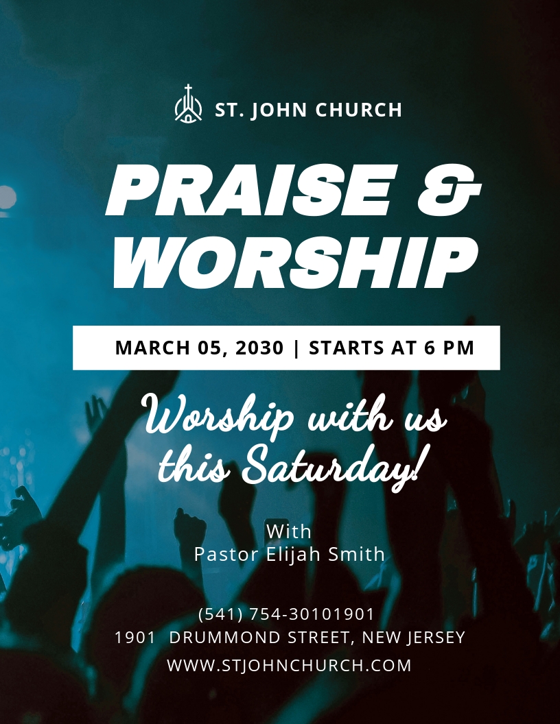 Free Passion Worship Conference Flyer Template - Google Docs ...