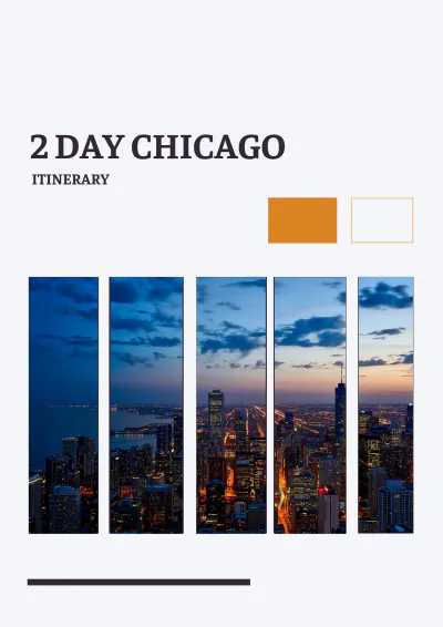 Free 2 Day Chicago Itinerary Template to Edit Online