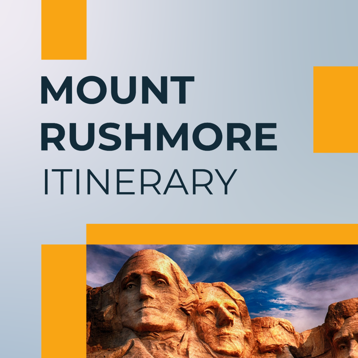 Mount Rushmore Itinerary Template - Edit Online & Download