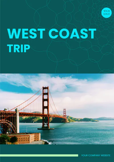 Free West Coast Trip Itinerary Template to Edit Online