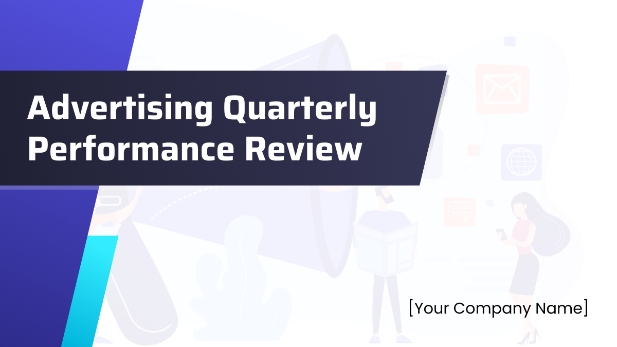 Free Advertising Quarterly Performance Review Presentation Template