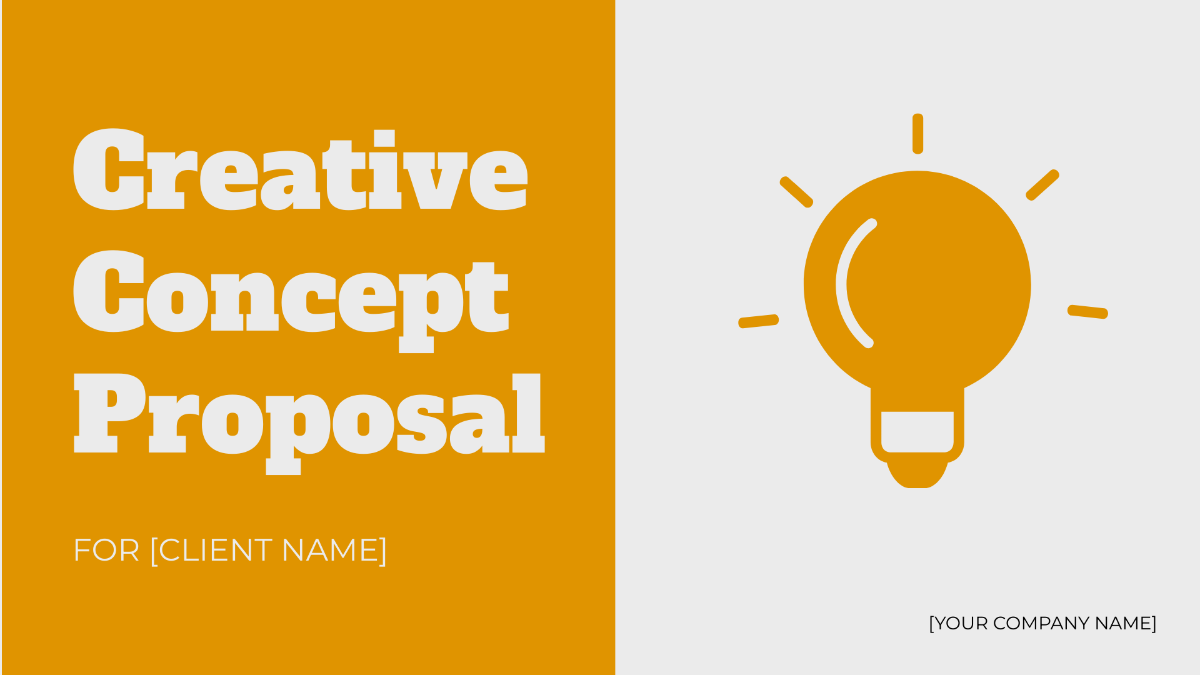 Creative Concept Proposal Presentation