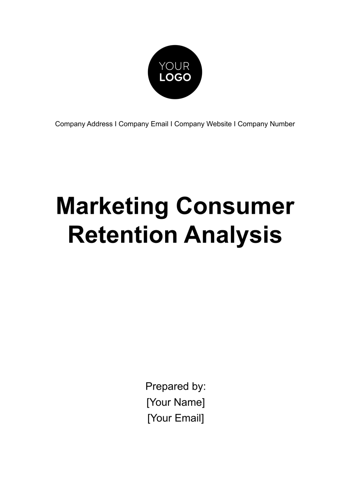 Free Marketing Consumer Retention Analysis Template