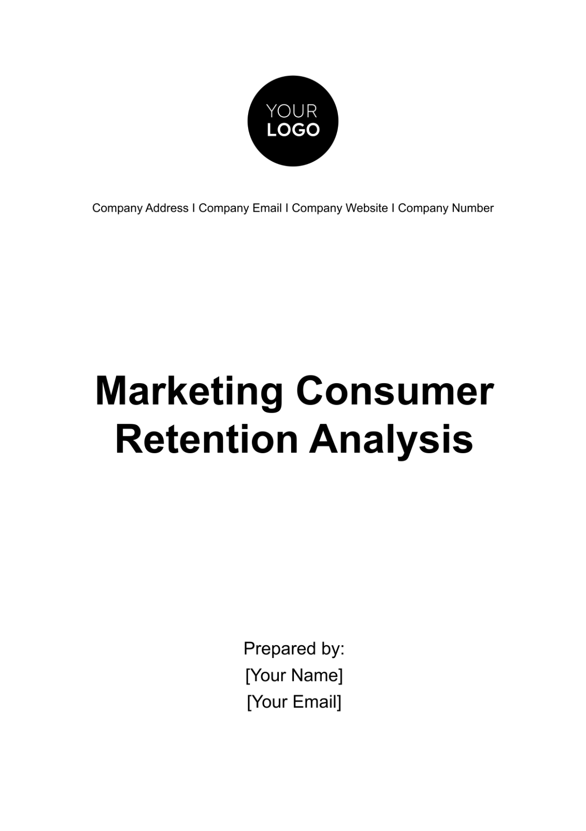 Marketing Consumer Retention Analysis Template - Edit Online & Download