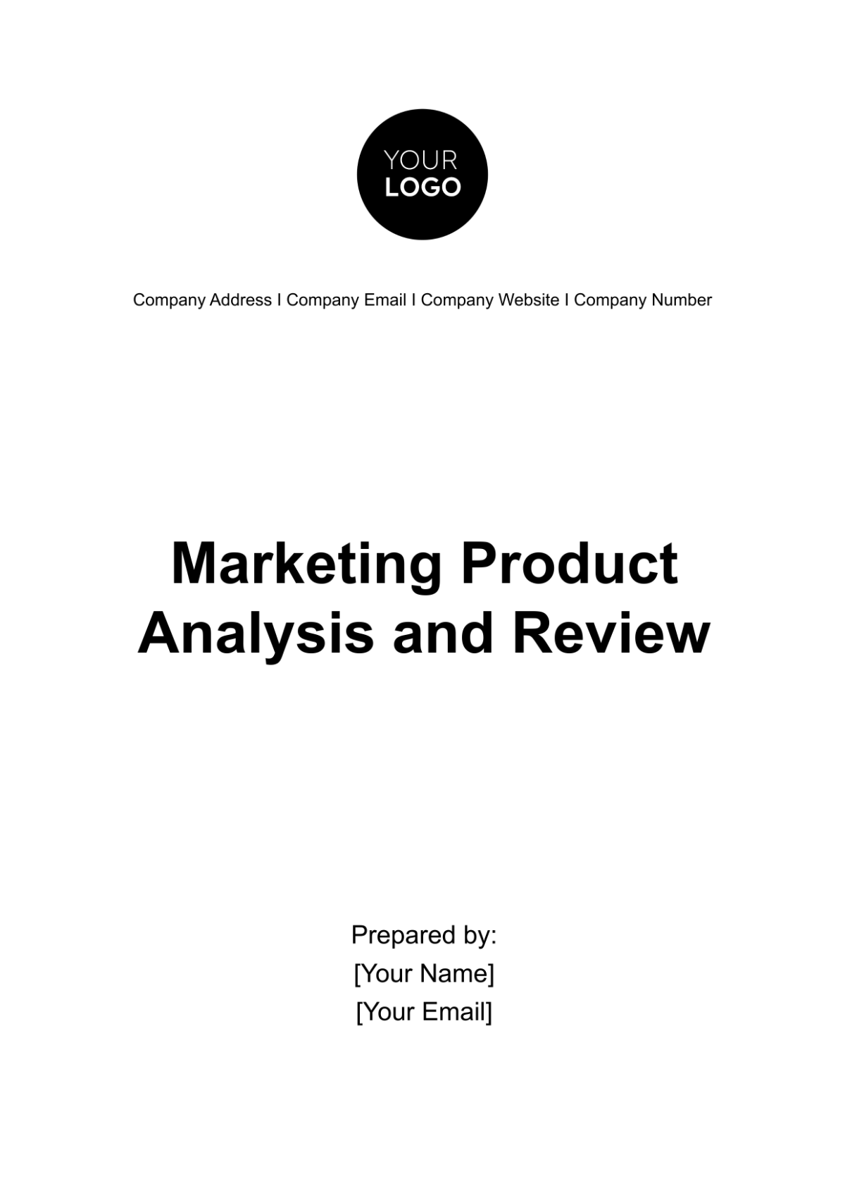 Marketing Product Analysis and Review Template - Edit Online & Download